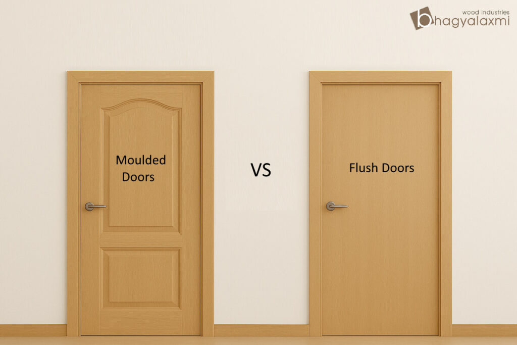 moulded doors vs flush doors