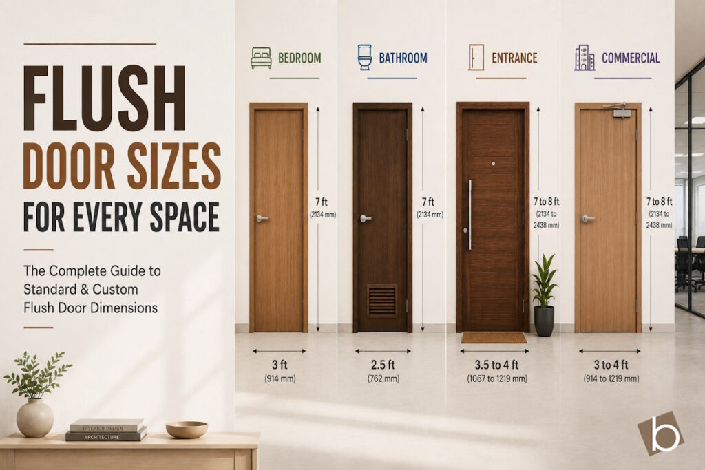 flush door sizes