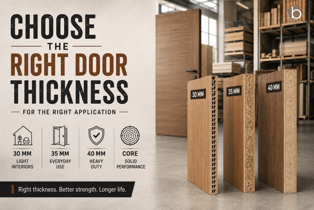 flush door thickness